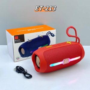 ET-213 ওয়াটারপ্রুফ স্টাইলিশ পোর্টাবল স্পিকার